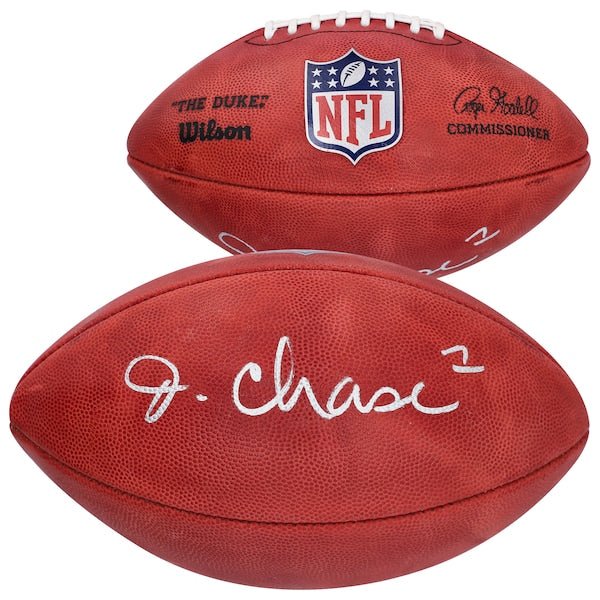Ja'Marr Chase Cincinnati Bengals Fanatics Authentic Autographed Wilson Duke Full Color Pro Football - The Ballers Bank
