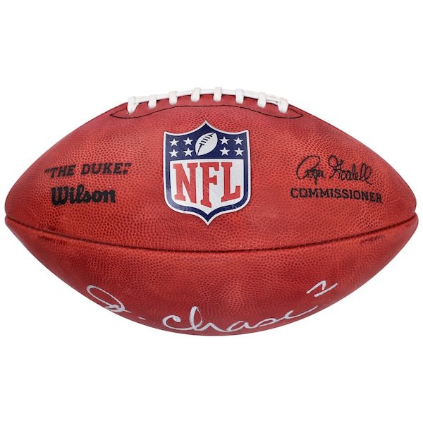 Ja'Marr Chase Cincinnati Bengals Fanatics Authentic Autographed Wilson Duke Full Color Pro Football - The Ballers Bank