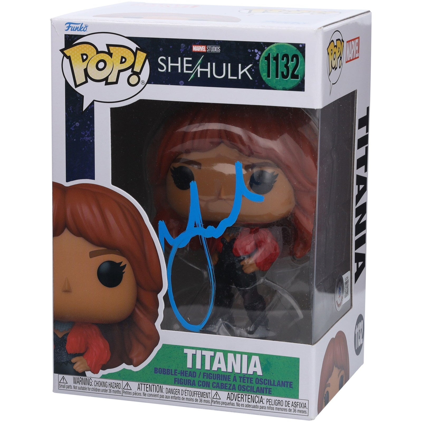 Jameela Jamil She - Hulk Autographed Fanatics Authentic Titania 1132 Funko Pop! Vinyl Figure - BAS - The Ballers Bank