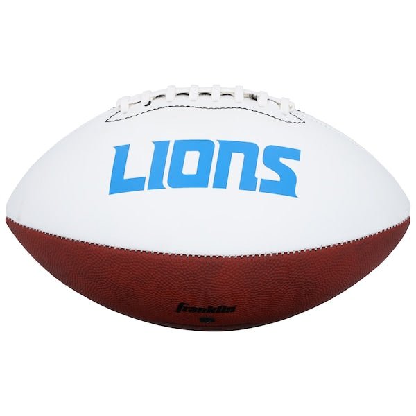 Jameson Williams Detroit Lions Autographed Fanatics Authentic Franklin White Panel Football - The Ballers Bank