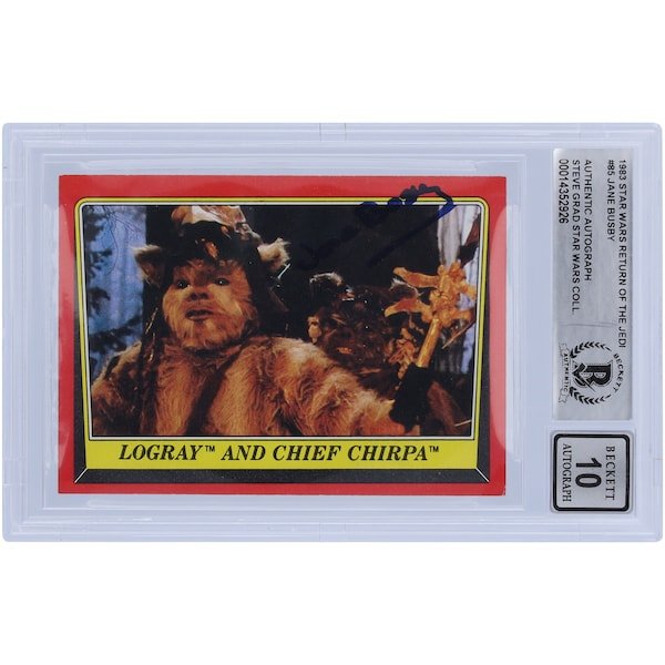 Jane Busby Star Wars Autographed 1983 Topps Return of the Jedi 85 BGS Authenticated 10 Card - The Ballers Bank
