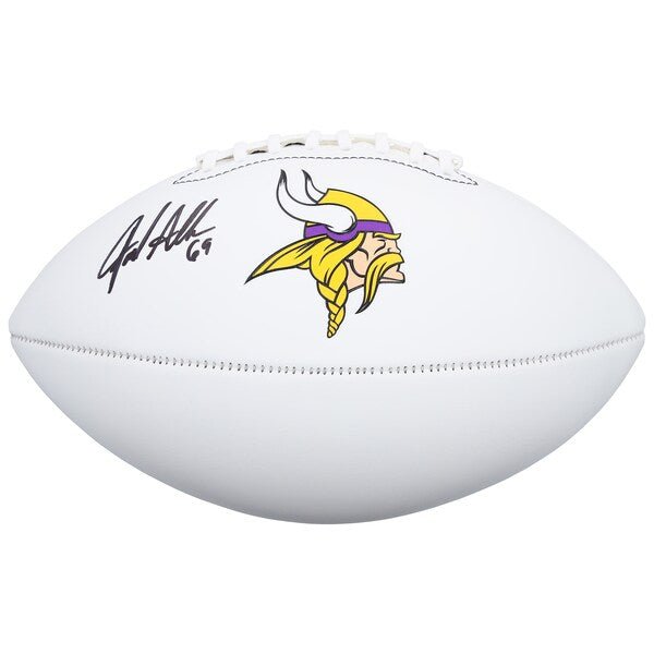 Jared Allen Minnesota Vikings Autographed Fanatics Authentic Franklin White Panel Football - The Ballers Bank