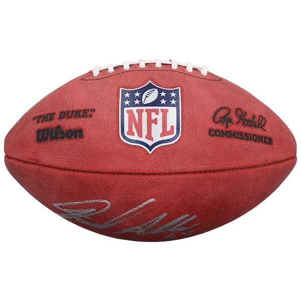 Jared Allen Minnesota Vikings Autographed Fanatics Authentic Wilson Duke Full Color Football with "HOF 25" Inscription - The Ballers Bank
