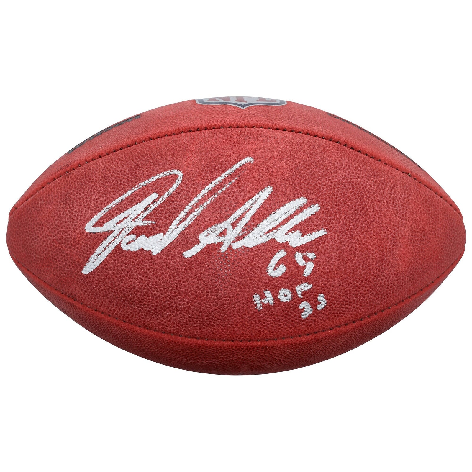 Jared Allen Minnesota Vikings Autographed Fanatics Authentic Wilson Duke Full Color Football with "HOF 25" Inscription - The Ballers Bank
