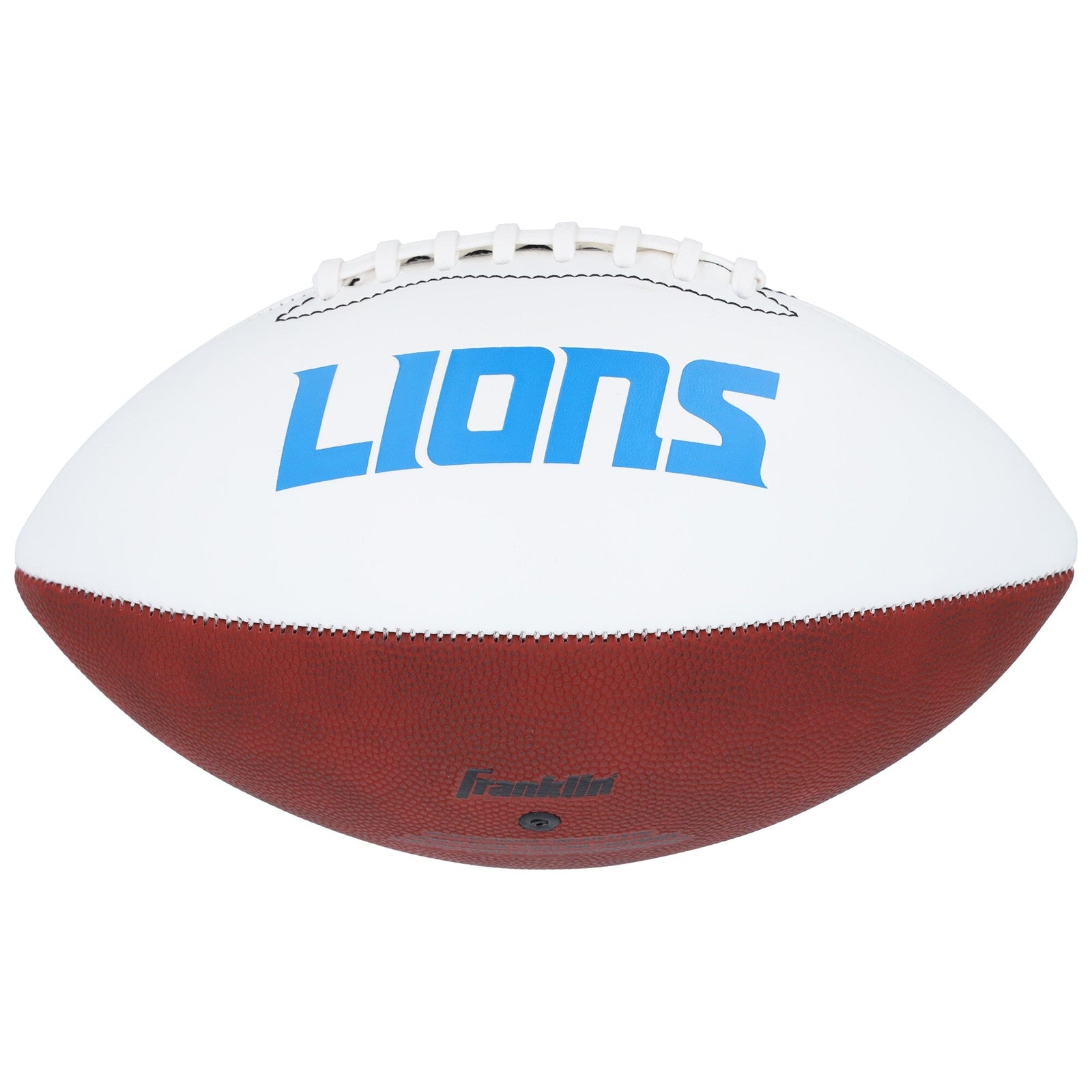 Jared Goff Detroit Lions Autographed Fanatics Authentic Franklin White Panel Football with "One Pride" Inscription - The Ballers Bank