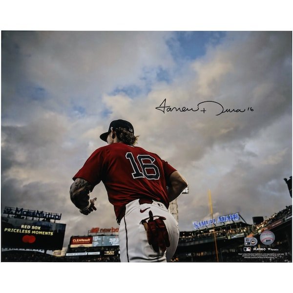 Jarren Duran Boston Red Sox Autographed Fanatics Authentic 16" x 20" Walk Out Onto Field Photograph - The Ballers Bank