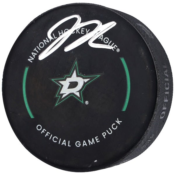 Jason Robertson Dallas Stars Autographed Fanatics Authentic Official Game Puck - The Ballers Bank