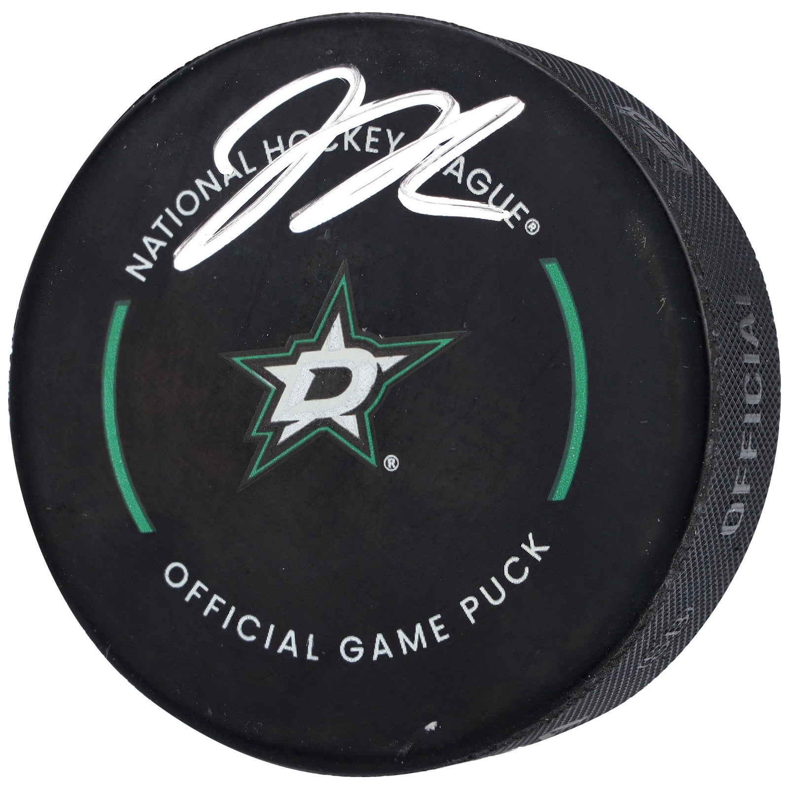 Jason Robertson Dallas Stars Autographed Fanatics Authentic Official Game Puck - The Ballers Bank
