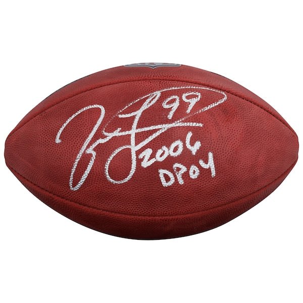 Jason Taylor Miami Dolphins Autographed Fanatics Authentic Duke Full Color Football with "2006 DPOY" Inscription - The Ballers Bank