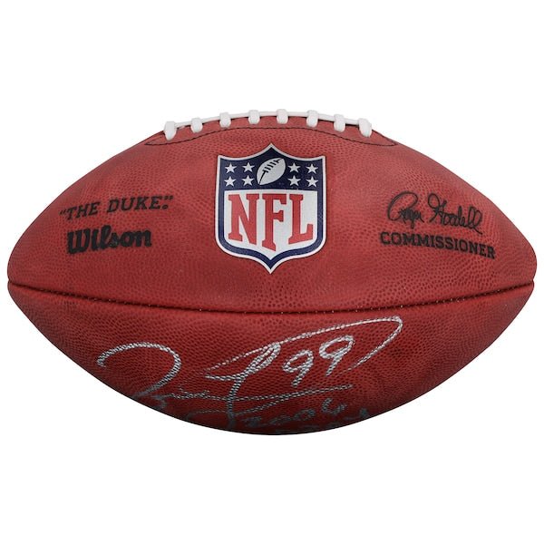 Jason Taylor Miami Dolphins Autographed Fanatics Authentic Duke Full Color Football with "2006 DPOY" Inscription - The Ballers Bank