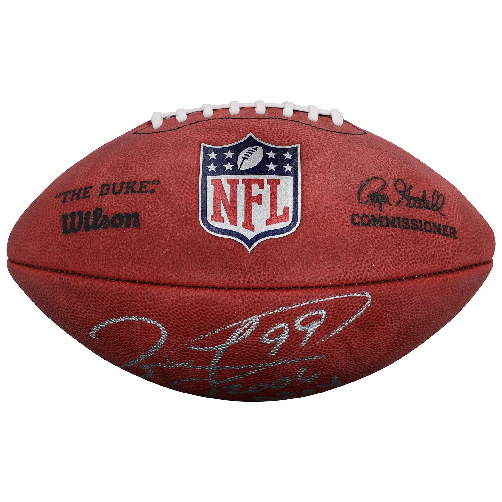 Jason Taylor Miami Dolphins Autographed Fanatics Authentic Duke Full Color Football with "2006 DPOY" Inscription - The Ballers Bank
