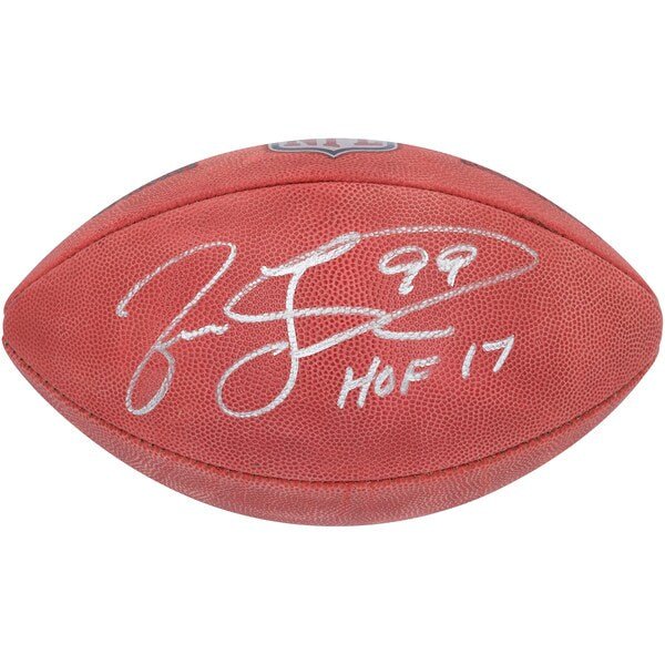 Jason Taylor Miami Dolphins Autographed Fanatics Authentic Duke Full Color Football with "HOF 17" Inscription - The Ballers Bank