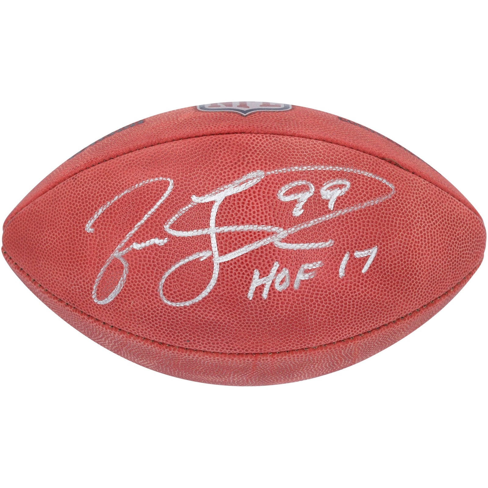 Jason Taylor Miami Dolphins Autographed Fanatics Authentic Duke Full Color Football with "HOF 17" Inscription - The Ballers Bank