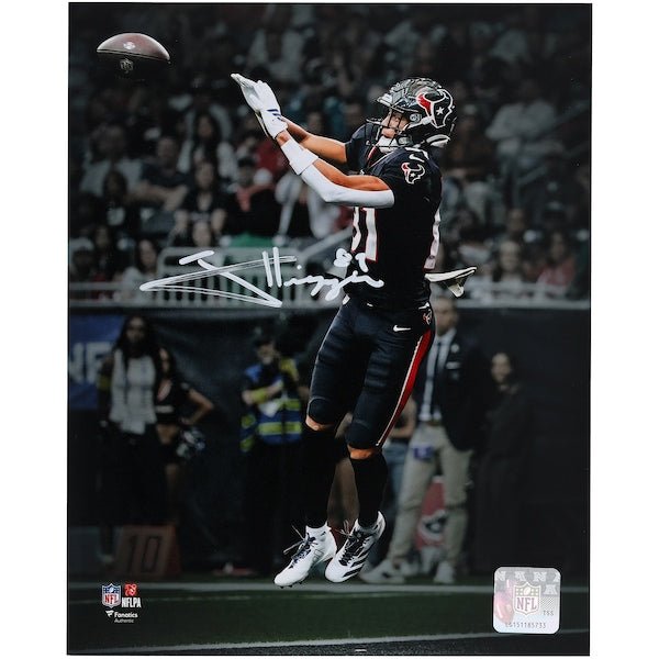 Jayden Higgins Houston Texans Autographed Fanatics Authentic 8" x 10" Touchdown Catch Spotlight Photograph - The Ballers Bank