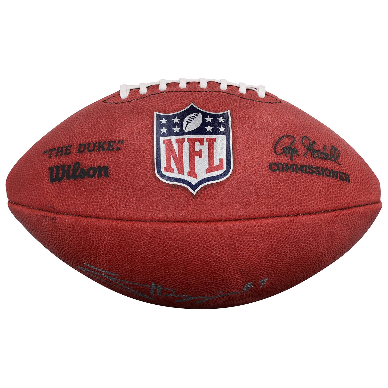 Jayden Higgins Houston Texans Autographed Fanatics Authentic Duke Full Color Football - The Ballers Bank