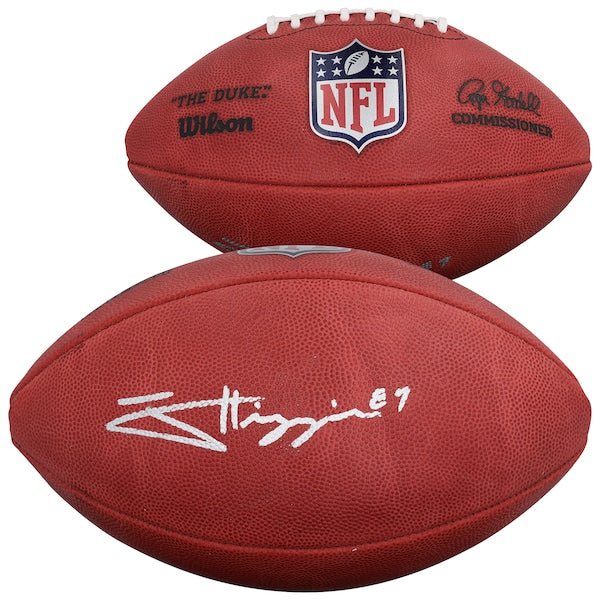 Jayden Higgins Houston Texans Autographed Fanatics Authentic Duke Full Color Football - The Ballers Bank