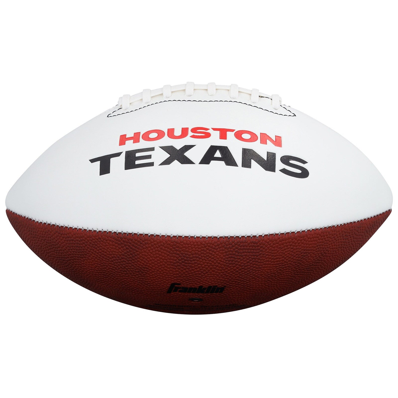 Jayden Higgins Houston Texans Autographed Fanatics Authentic Franklin White Panel Football - The Ballers Bank