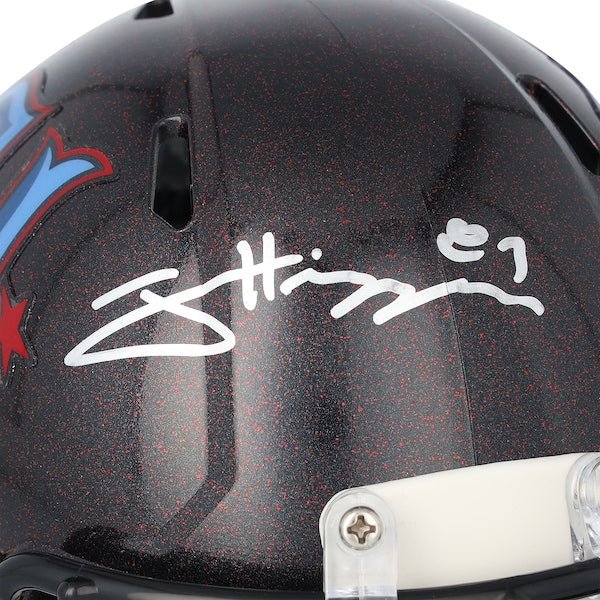 Jayden Higgins Houston Texans Autographed Fanatics Authentic Riddell H - Town Alternate Speed Mini Helmet - The Ballers Bank