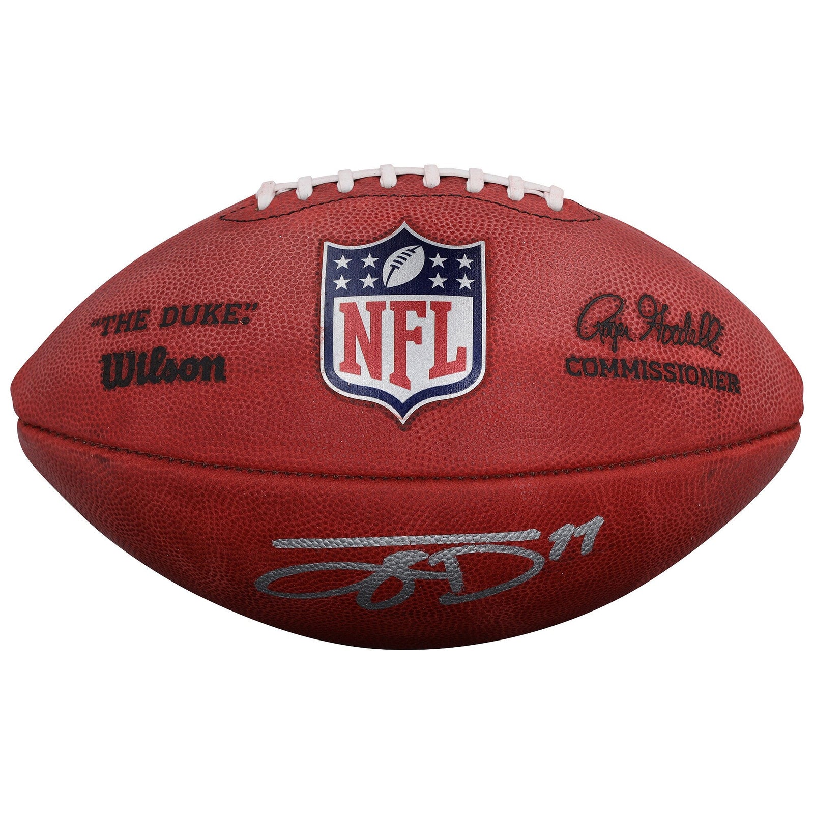 Jayden Reed Green Bay Packers Autographed Fanatics Authentic Duke Full Color Football - The Ballers Bank