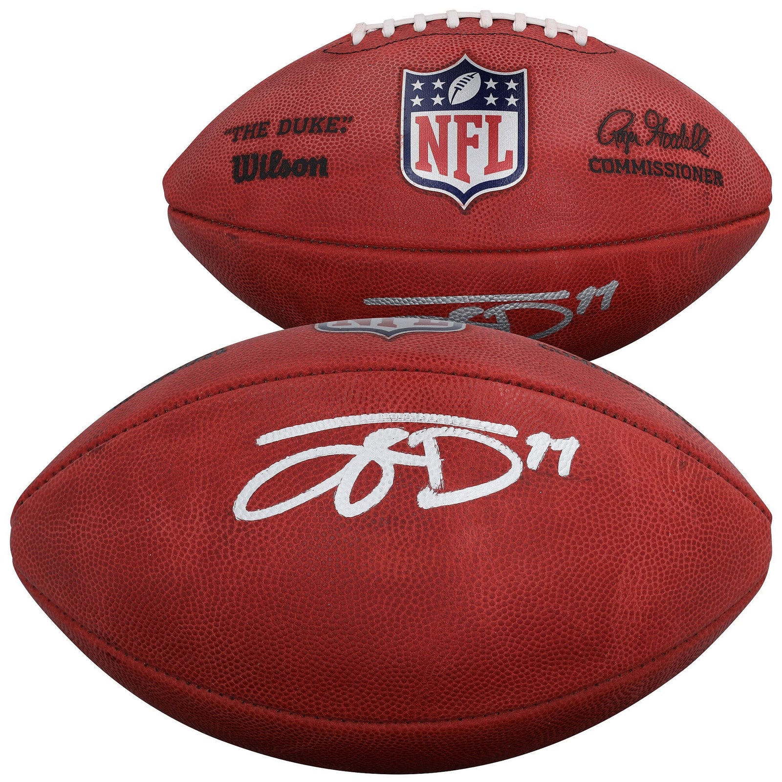 Jayden Reed Green Bay Packers Autographed Fanatics Authentic Duke Full Color Football - The Ballers Bank