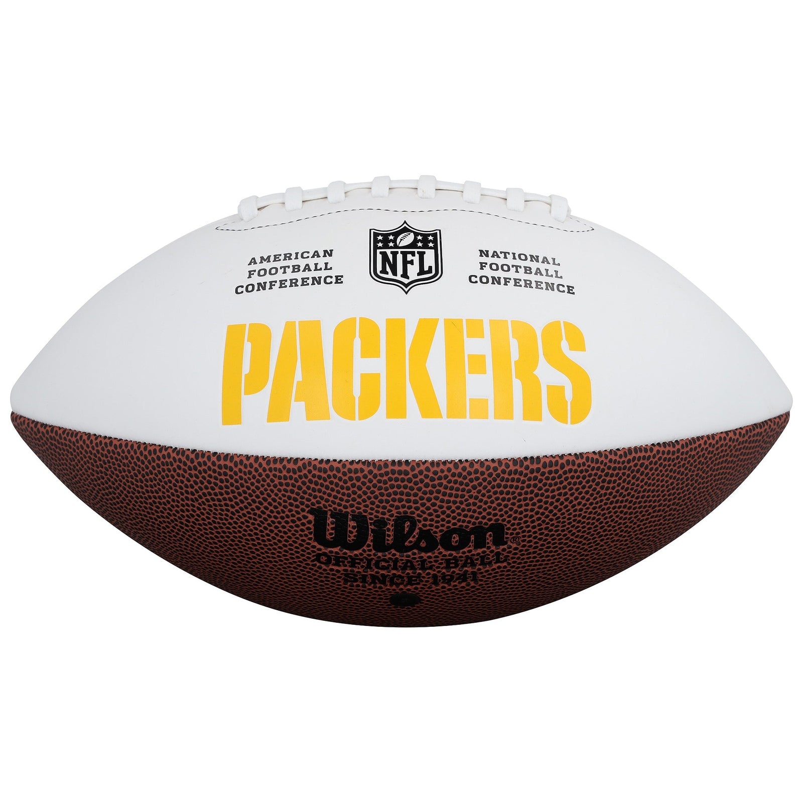 Jayden Reed Green Bay Packers Autographed Fanatics Authentic Wilson White Panel Football - The Ballers Bank