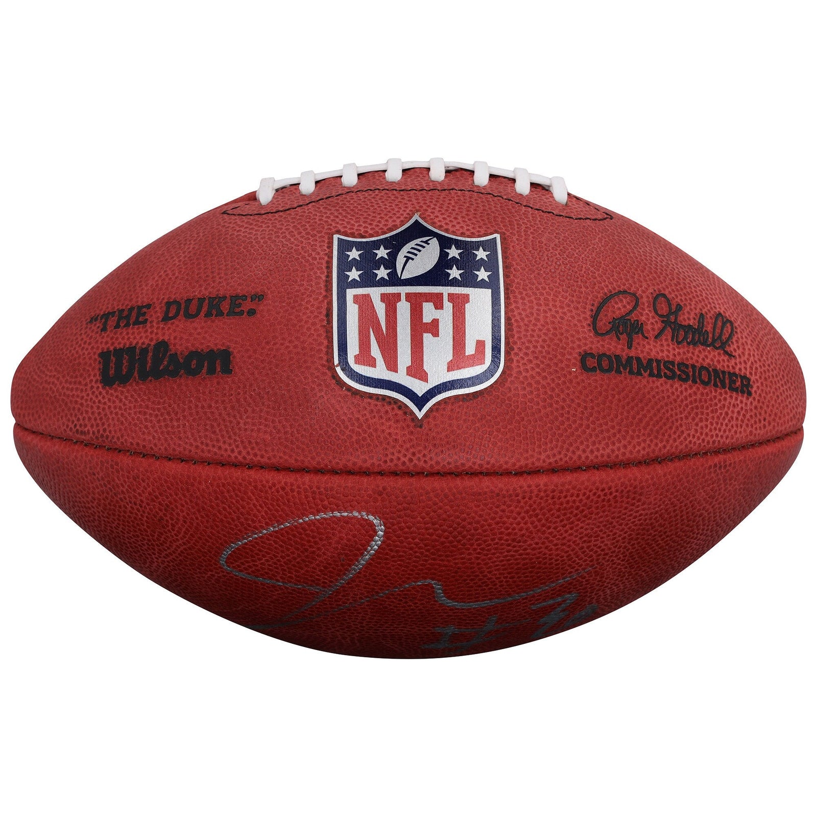 Jaylen Warren Pittsburgh Steelers Autographed Fanatics Authentic Duke Full Color Football - The Ballers Bank