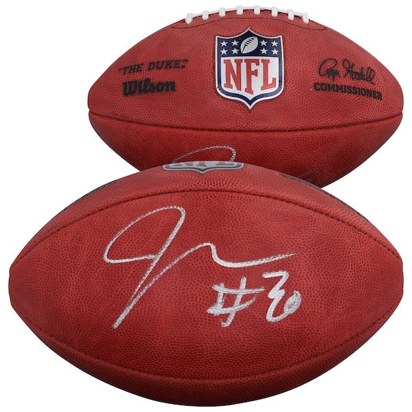Jaylen Warren Pittsburgh Steelers Autographed Fanatics Authentic Duke Full Color Football - The Ballers Bank