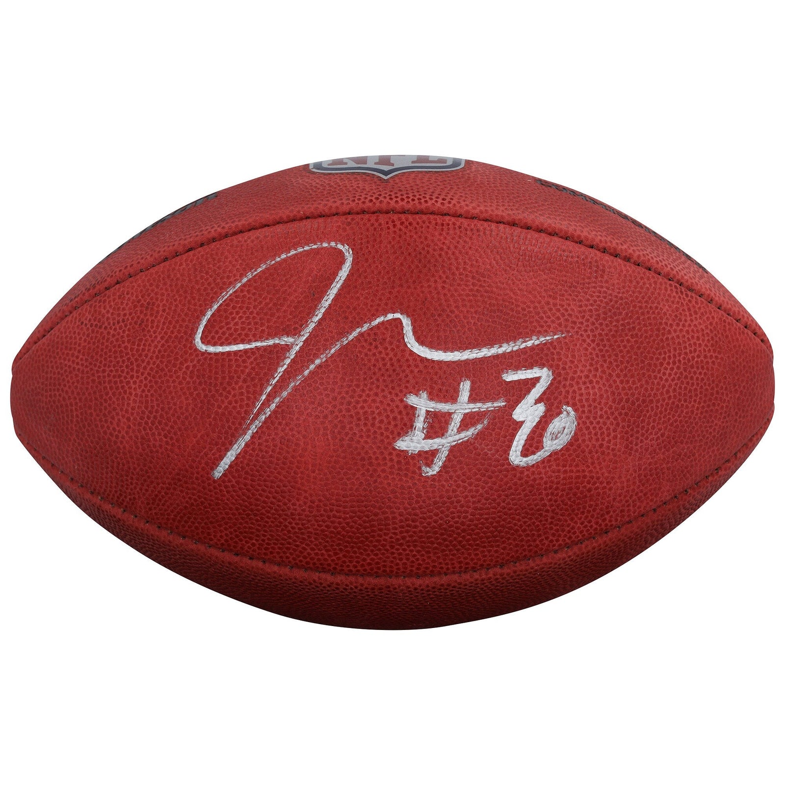 Jaylen Warren Pittsburgh Steelers Autographed Fanatics Authentic Duke Full Color Football - The Ballers Bank