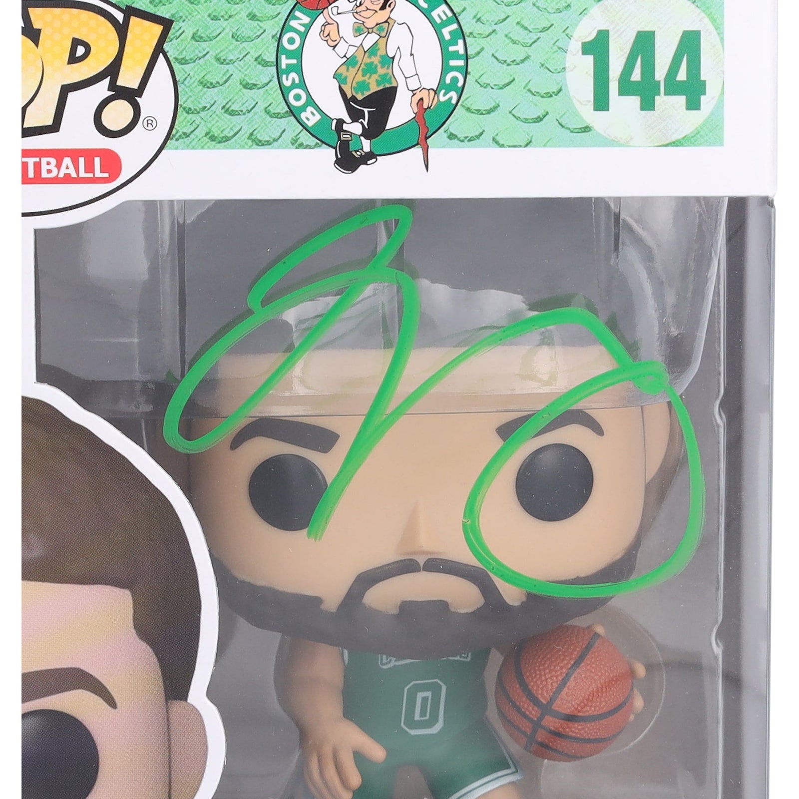 Jayson Tatum Boston Celtics Autographed Fanatics Authentic City Edition 144 Funko Pop! Vinyl Figure - The Ballers Bank