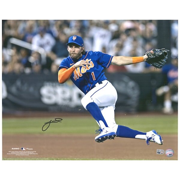 Jeff McNeil New York Mets Fanatics Authentic Autographed 16" x 20" Jump Throw Photograph - The Ballers Bank