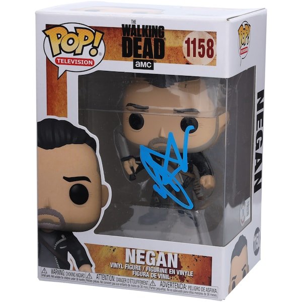 Jeffrey Dean Morgan The Walking Dead Autographed Fanatics Authentic Negan 1158 Funko Pop! Vinyl Figure - BAS - The Ballers Bank