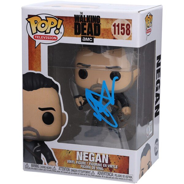Jeffrey Dean Morgan The Walking Dead Autographed Fanatics Authentic Negan 1158 Funko Pop! Vinyl Figure - BAS - The Ballers Bank
