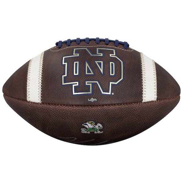 Jeremiyah Love Notre Dame Fighting Irish Autographed Fanatics Authentic USA Authentic Game Football - The Ballers Bank