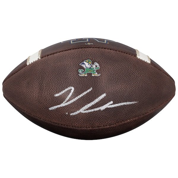 Jeremiyah Love Notre Dame Fighting Irish Autographed Fanatics Authentic USA Authentic Game Football - The Ballers Bank
