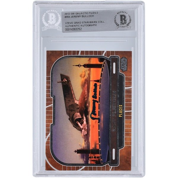 Jeremy Bulloch Star Wars Autographed 2013 Topps Star Wars Galactic Files 664 BGS Authenticated Card - The Ballers Bank