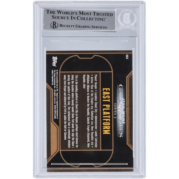 Jeremy Bulloch Star Wars Autographed 2013 Topps Star Wars Galactic Files 664 BGS Authenticated Card - The Ballers Bank
