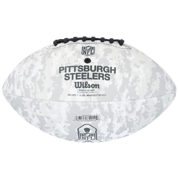 Jerome Bettis Pittsburgh Steelers Autographed Fanatics Authentic 2024 Salute To Service Wilson Football - The Ballers Bank