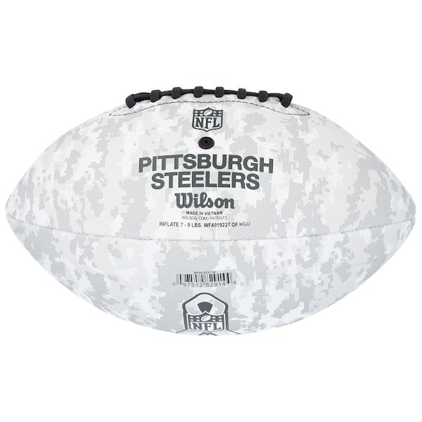 Jerome Bettis Pittsburgh Steelers Autographed Fanatics Authentic 2024 Salute To Service Wilson Football - The Ballers Bank