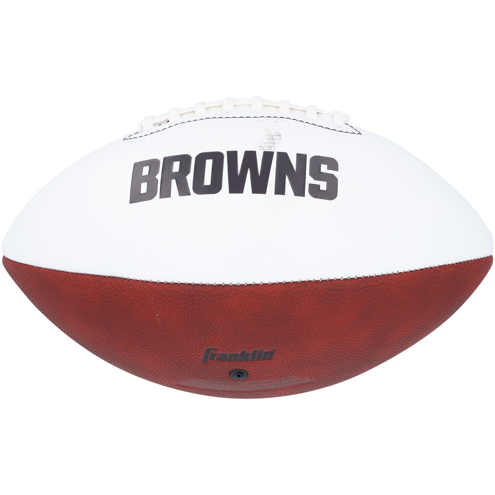 Jerry Jeudy Cleveland Browns Autographed Fanatics Authentic Franklin White Panel Football - The Ballers Bank