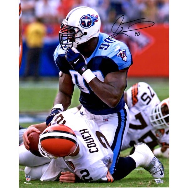 Jevon Kearse Tennessee Titans Fanatics Authentic Autographed 16" x 20" Over Couch Photograph - The Ballers Bank