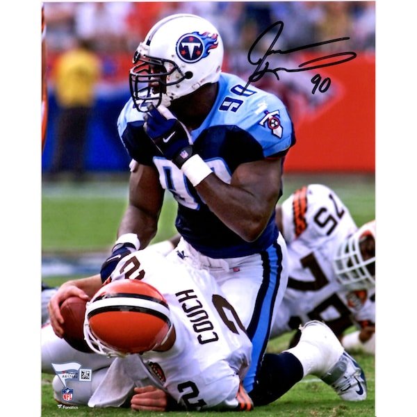 Jevon Kearse Tennessee Titans Fanatics Authentic Autographed 8" x 10" Over Couch Photograph - The Ballers Bank