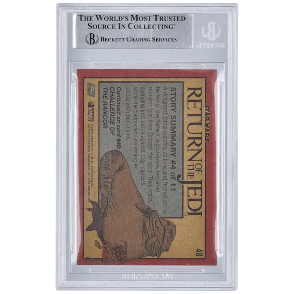 Jez Harris Star Wars Autographed 2004 Topps 48 BAS Authenticated Card with "Jabba Eyes" Inscription - The Ballers Bank