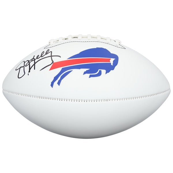 Jim Kelly Buffalo Bills Autographed Fanatics Authentic Franklin White Panel Football - The Ballers Bank
