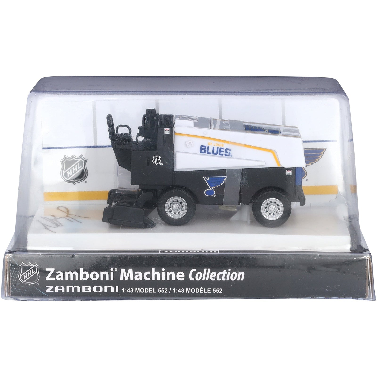 Jimmy Snuggerud St. Louis Blues Autographed Fanatics Authentic 1:43 Scale Die - Cast Zamboni - The Ballers Bank