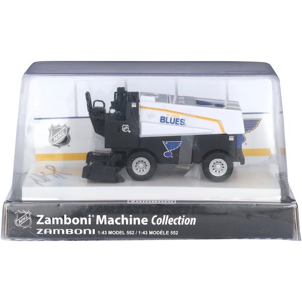 Jimmy Snuggerud St. Louis Blues Autographed Fanatics Authentic 1:43 Scale Die - Cast Zamboni - The Ballers Bank