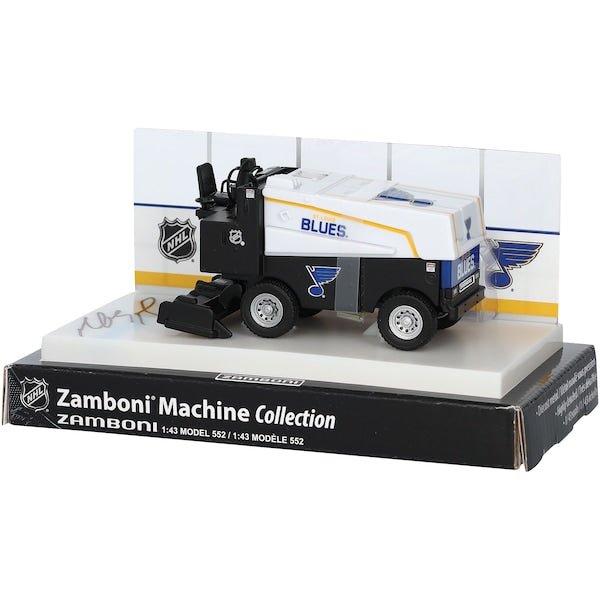 Jimmy Snuggerud St. Louis Blues Autographed Fanatics Authentic 1:43 Scale Die - Cast Zamboni - The Ballers Bank