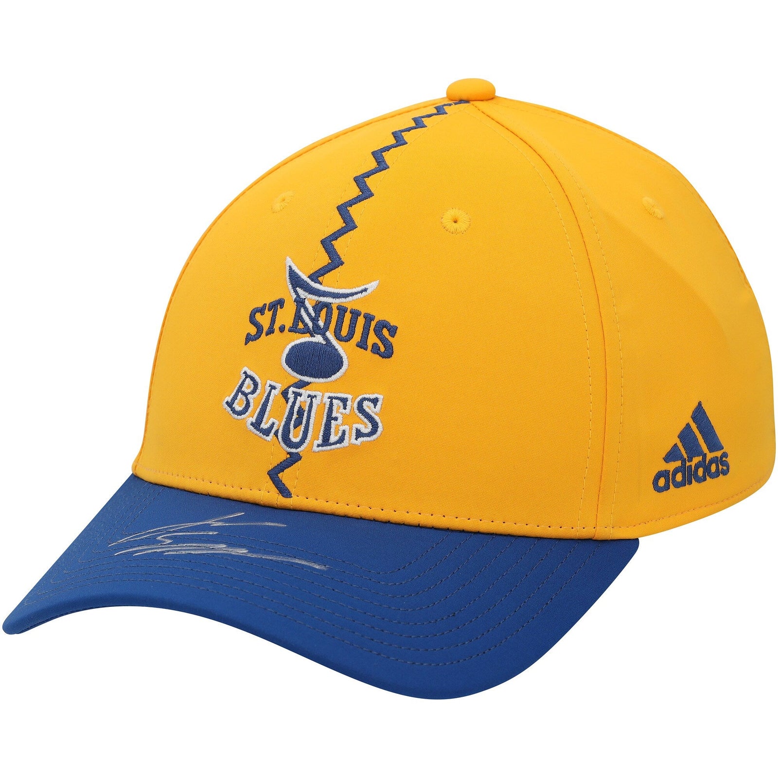 Jimmy Snuggerud St. Louis Blues Autographed Fanatics Authentic 2022 - 23 Reverse Retro adidas Cap - The Ballers Bank