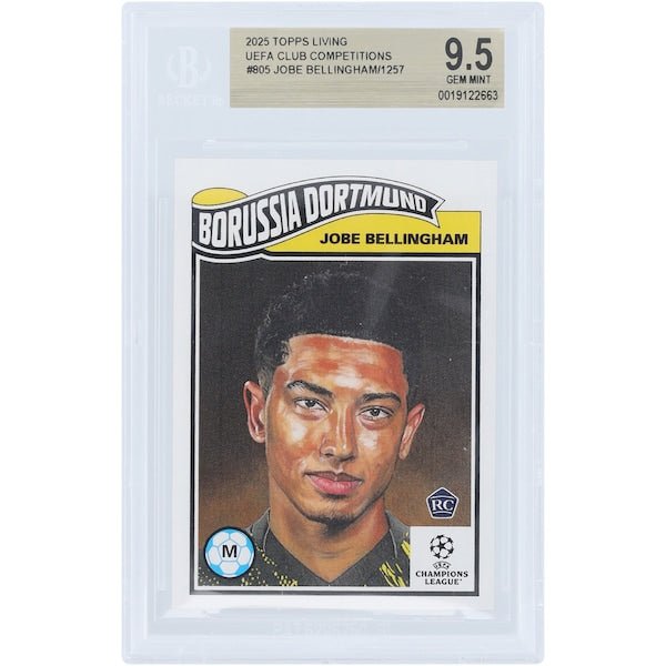 Jobe Bellingham Borussia Dortmund 2025 Topps Living 805 BGS Authenticated 9.5 Rookie Card - The Ballers Bank