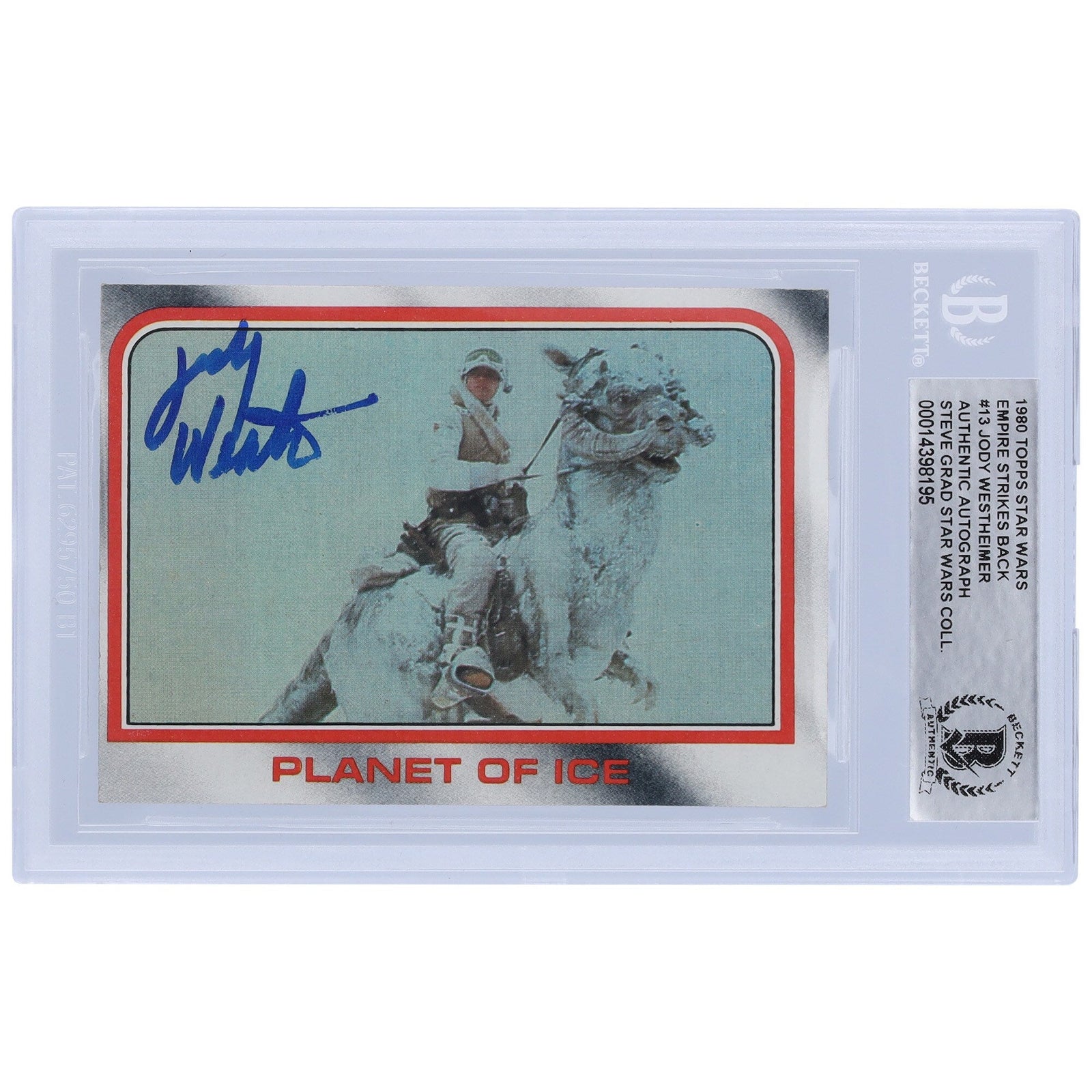 Jody Westheimer Star Wars Autographed 1980 Topps The Empire Strikes Back 13 BGS Authenticated Card - The Ballers Bank