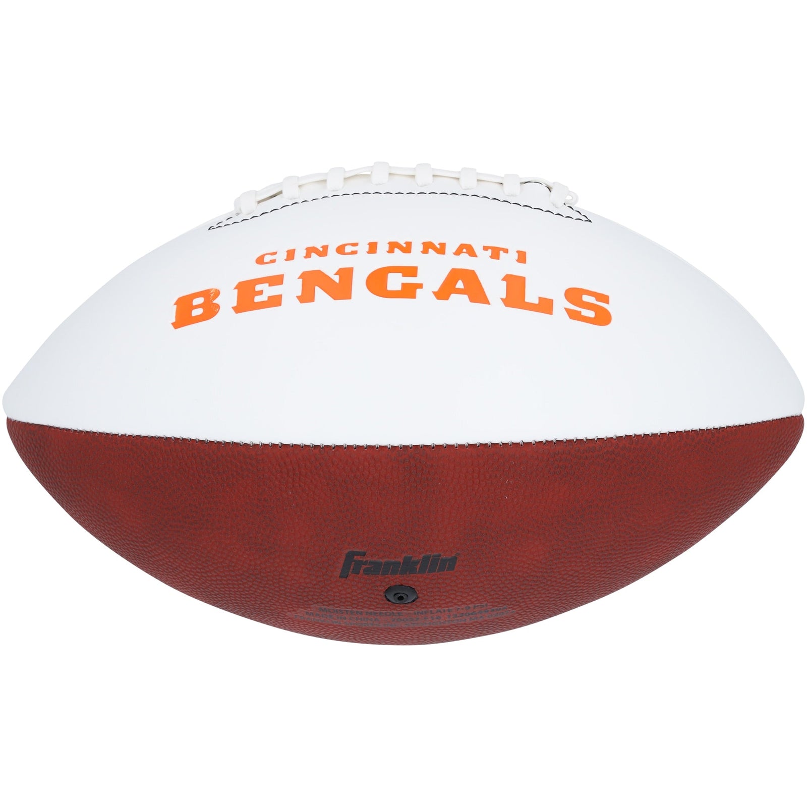 Joe Burrow Cincinnati Bengals Autographed Fanatics Authentic Franklin White Panel Football - The Ballers Bank